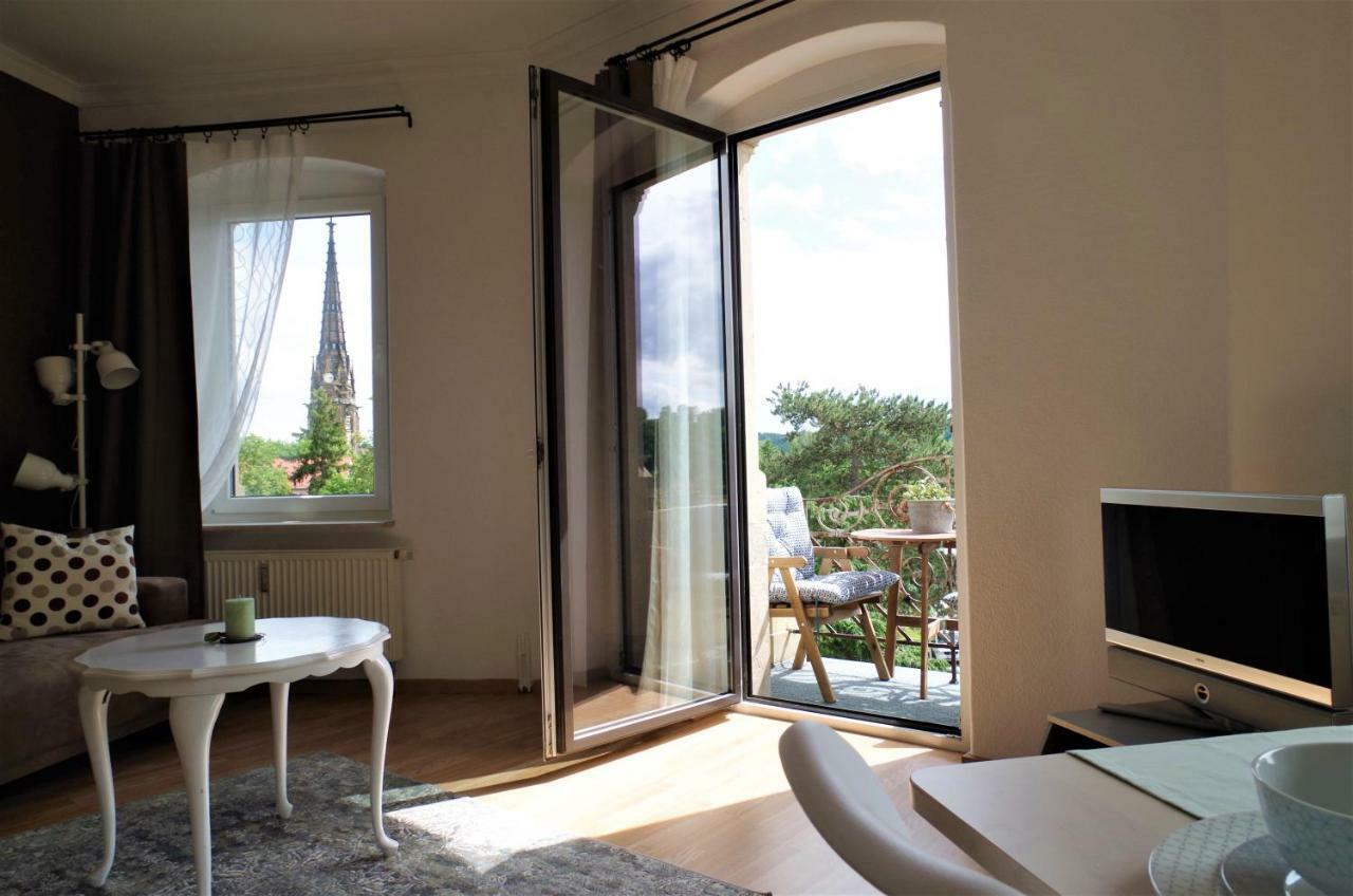 Lichtblick - sonnige Ferienwohnung am Lutherplatz Meißen Exterior foto